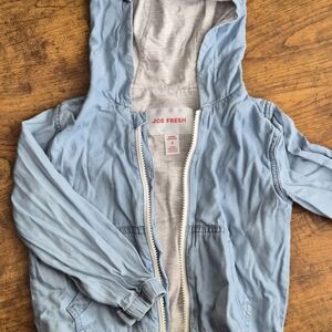 Joe Fresh Sky Blue Zip-Up Hoodie